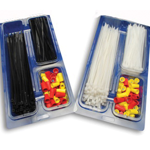 ACT AL-ACTPAC-250-YWRD-0 Cable Tie Specialty Pack, Standard Cable Tie, 3.06 in Max Bundle Dia, Nylon/Thermoplastic