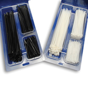 ACT AL-ACTPAC-400-0 Cable Tie Specialty Pack, Miniature, Standard Cable Tie, 3.06 in Max Bundle Dia, Nylon, Black