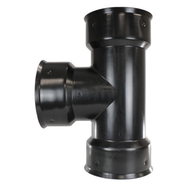 ADS® 0661ST Tee, 6 in, Cleated Bell, HDPE thumbnail 2