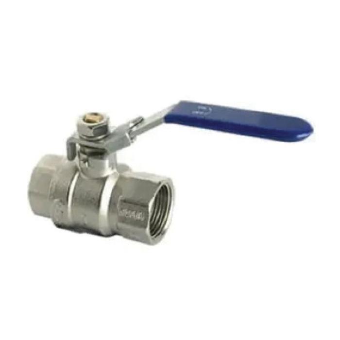 AIRPIPE USA #2073 - 1in NPT Double Female Nickel Plated Ball Valve (Locking)