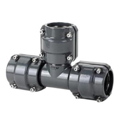 AIRPIPE USA #2005 - 25 mm (1in) Equal Tee - Pre-Assembled with (3) Union Connectors