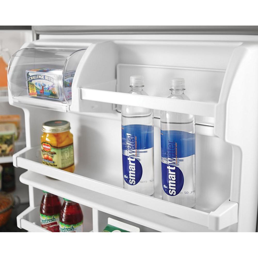 AMANA® ART308FFDW Top Freezer Refrigerator With Garden Fresh™ Crisper Bins, 18.15 cu-ft Capacity, Flat, Reversible Door