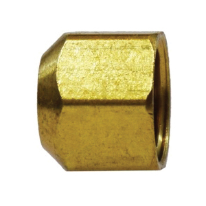 AMC® 04040-10 Flared Cap, 5/8 in Nominal, Flare Connection, 45 deg, Brass