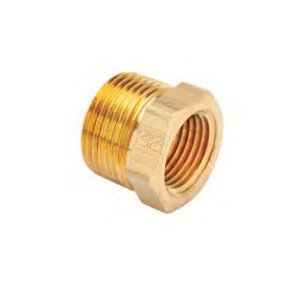 AMC® 06110-0806 Pipe Hex Bushing, 1/2 x 3/8 in, Brass