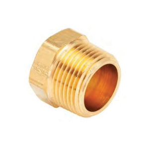AMC® 06121-08 Pipe Cored Hex Plug, 1/2 in, Brass