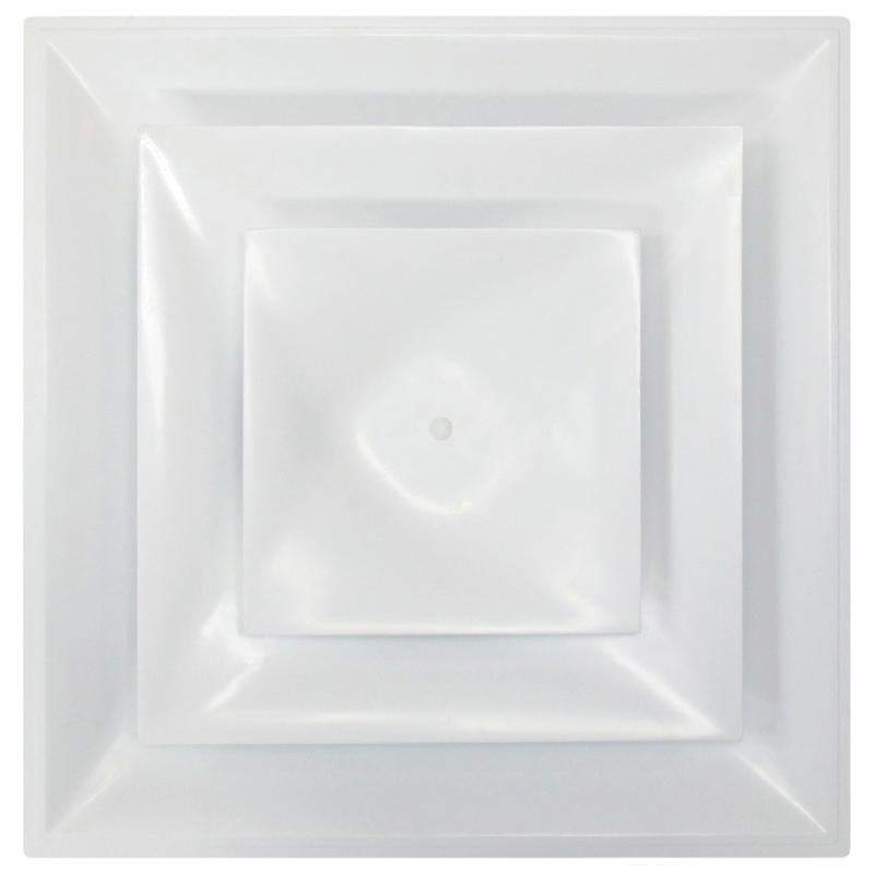 AMERICAN LOUVER COMPANY® STR-C-14W Lay-In Diffuser, 24 x 24 in, 23-3/4 in L, 23-3/4 in W, Polymer, White
