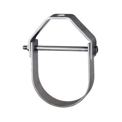 ANVIL® 500359625 Adjustable Clevis Hanger, 3-1/2 in Pipe, 1/2 in Rod, 1350 lb Load, Carbon Steel, Hot-Dipped Galvanized