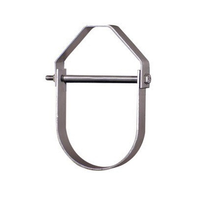 ANVIL® 560299885 Adjustable Clevis Hanger, 2-1/2 in Pipe, 3/8 in Rod, 350 lb Load, Carbon Steel, Hot-Dipped Galvanized