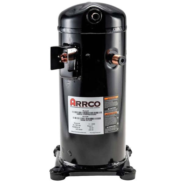 ARRCO AR57KP-BFV Scroll Compressor, 55500 to 67000 Btu/hr Cooling, 208/230 V, 5250 to 3500 W, R-22, R-407C Refrigerant
