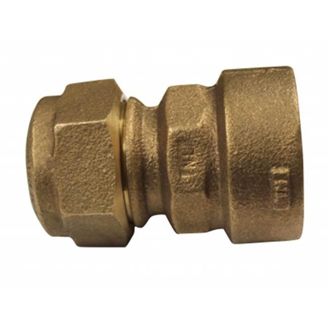 Mc.Donald® 74754Q Series 5182-108 Pipe Coupling, 1-1/2 in CTS x 1-1/2 in FPT, Brass thumbnail 2