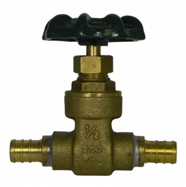 A.Y.McDonald 72034SP Bronze Full Port Lead Free Gate Valve, 3/4 inch x 3/4 inch, Pex Barb x Pex Barb