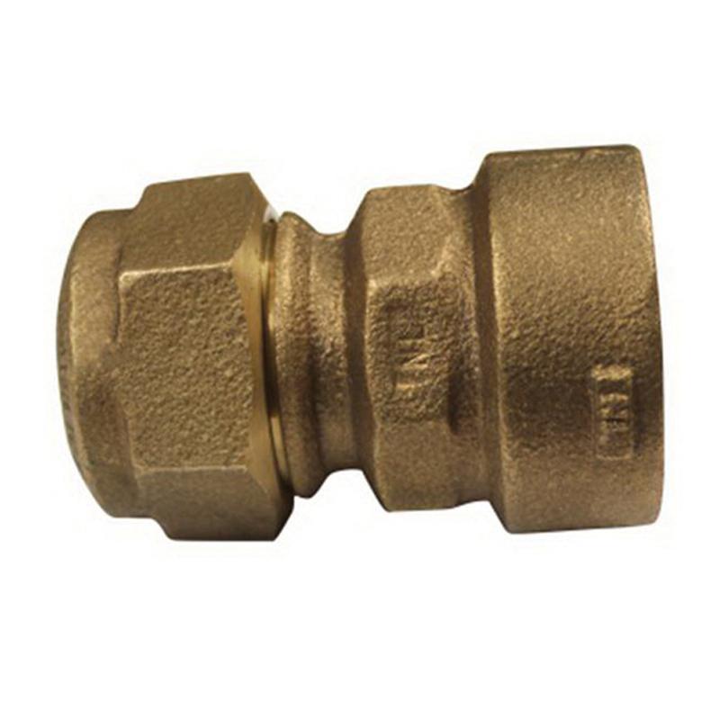 Mc.Donald® 74754Q Series 5182-087 Pipe Coupling, 2 in CTS x 2 in FPT, Brass thumbnail 2