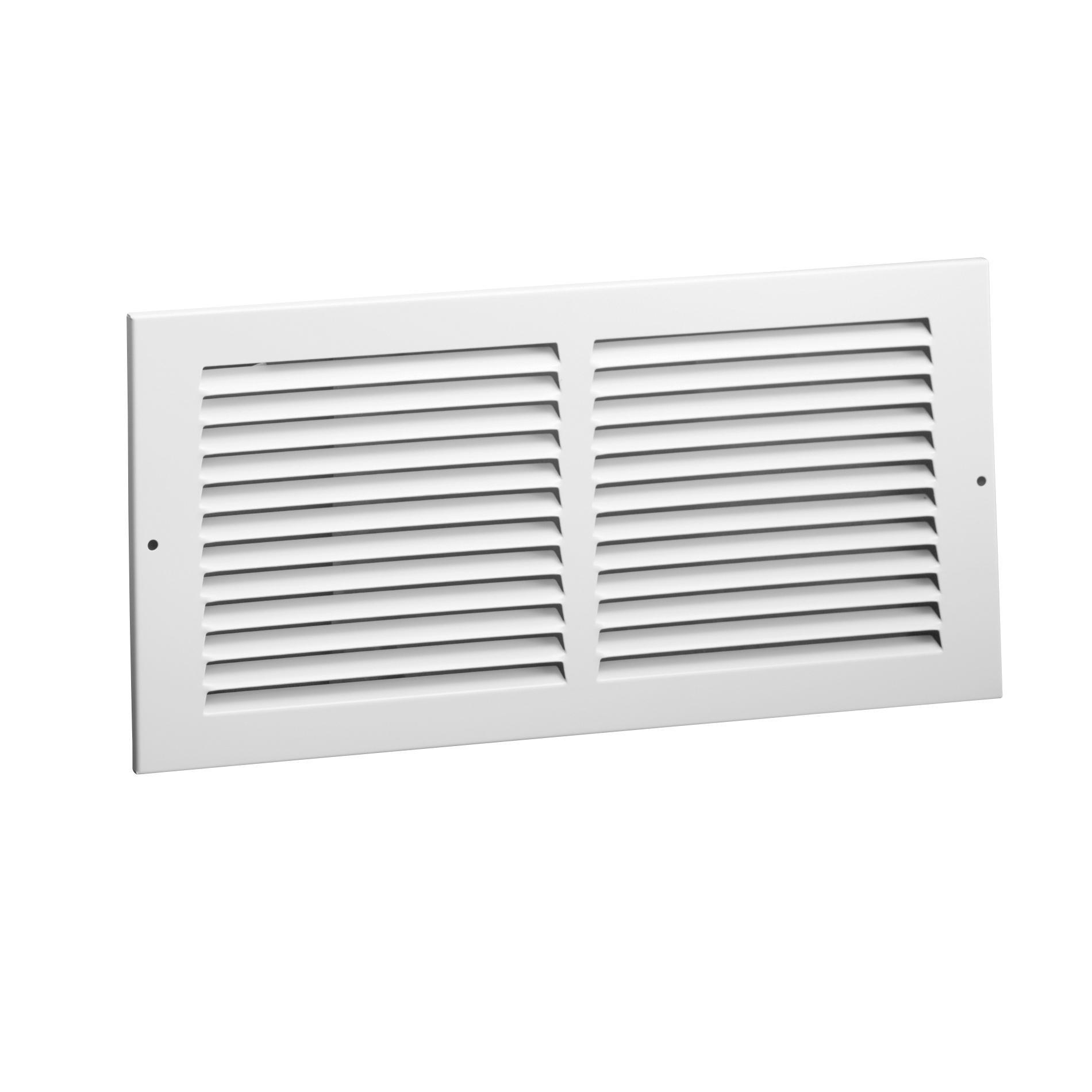 AirMate&reg; 1701224W Return Air Grille, 12 x 24 in, Steel, Bright White