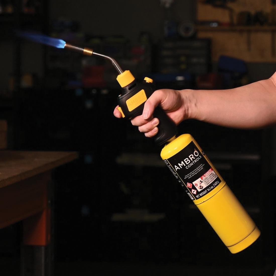 Ambro Controls® PerforMax 1811185 Brazing Torch, Propane Gas, Fast Spinning Concentrated Flame, 3730 deg F