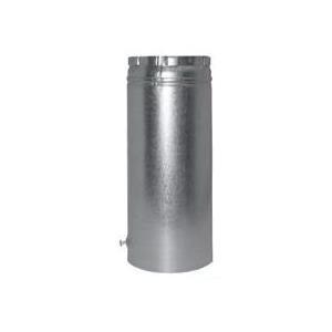 AmeriVent&reg; 8R12A Pipe, Adjustable Length Type B Gas Vent, 8 in, 12 in Long, Aluminum/Steel