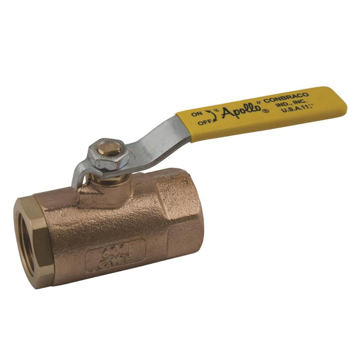 Apollo® 70-100 Series 70-101-2741 Ball Valve, 1/4 in, FNPT, Bronze, 600 psig