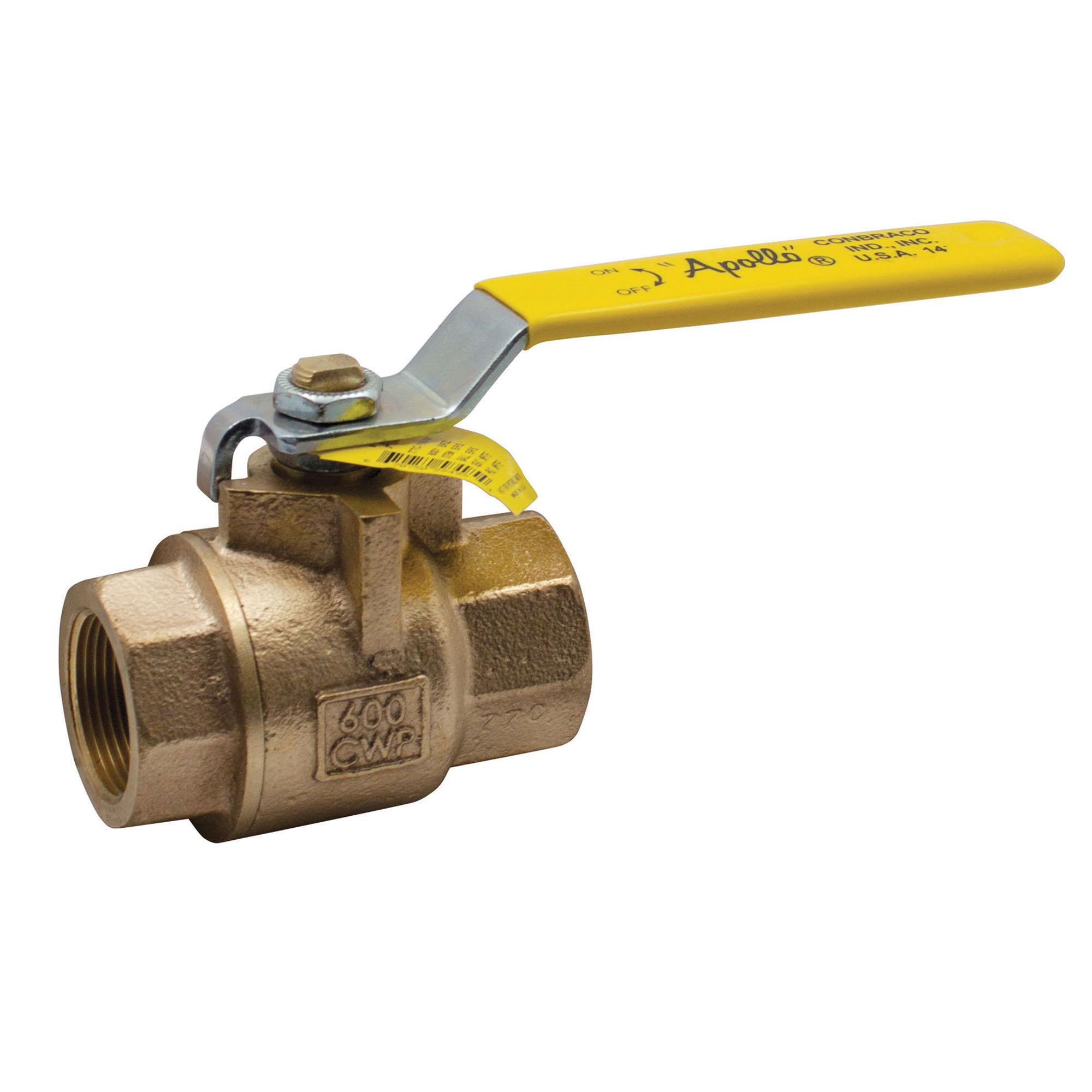 Apollo&reg; 77C-A Contractor Series 77C-104-01 Ball Valve, 3/4 in, NPT, Bronze, 600 psig