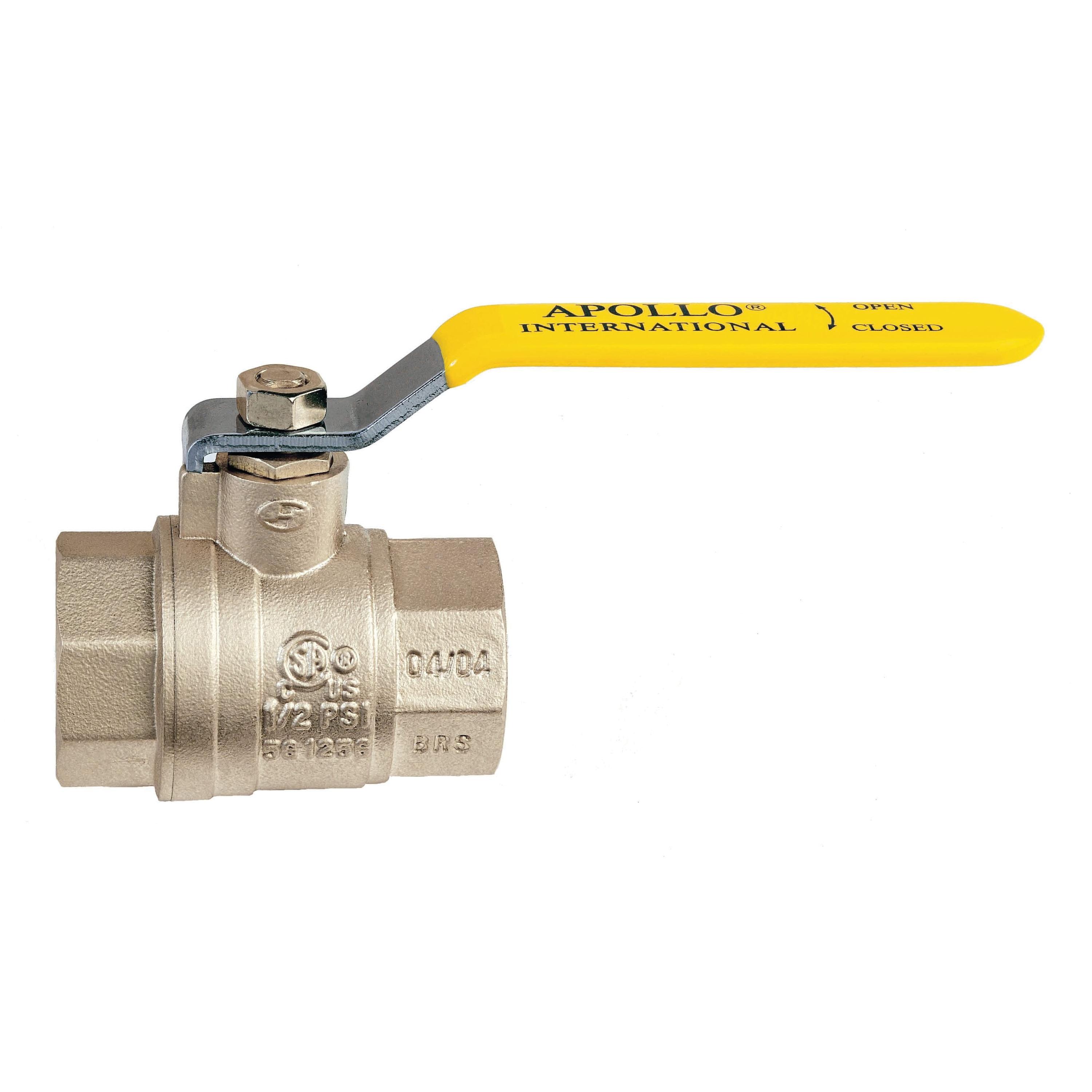 Apollo® Apollo International™ 94A Series 94A-208-01 2-Piece Ball Valve, 2 in, Solder, Brass, 600 psi