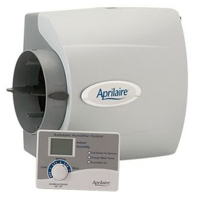 Aprilaire® 400 Bypass Humidifier, 24 VAC at 60 Hz, 0.5 A, Automatic Digital Control, 17 gpd Capacity