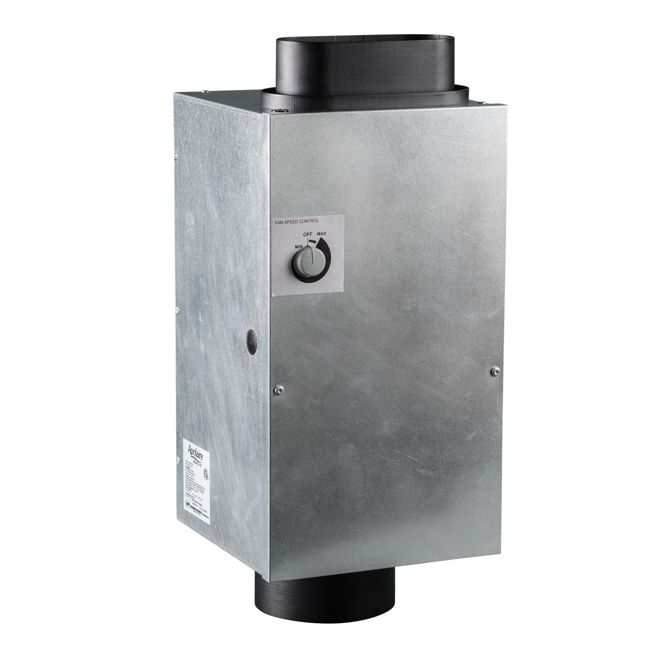 Aprilaire® 8144NC Fresh Air Ventilator, 10-3/4 in L, 13-1/16 in W, Insulated Flexible Duct, 22 ga, Sheet Metal