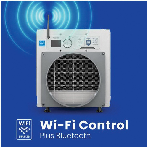 Aprilaire&reg; E100W Wi-Fi Dehumidifier, Aluminum/Plastic/Steel, 100 pt/day Capacity, 120 VAC, 5500 sq-ft Coverage Area