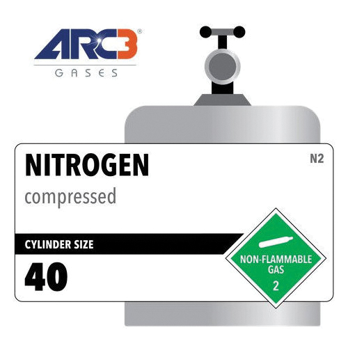 Arc3&reg; Gases G01NI040 Industrial Nitrogen, Steel Container
