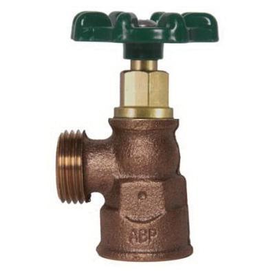 Arrowhead Brass 220LF Boiler Drain, 3/4 inch FIP x 3/4 inch Hose; 12/Inner Pack