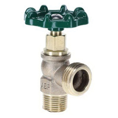 Arrowhead Brass 221LF Boiler Drain, 1/2 inch MIP x 3/4 inch Hose; 12/Inner Pack