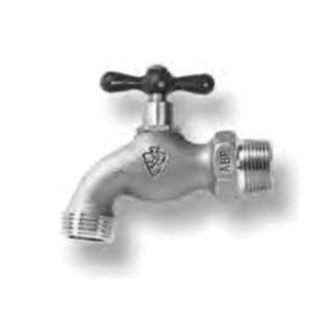 Arrowhead Brass 302LF Brass Standard Hose Bibb, 3/4 inch x 3/4 inch, MNPT x Hose Threaded