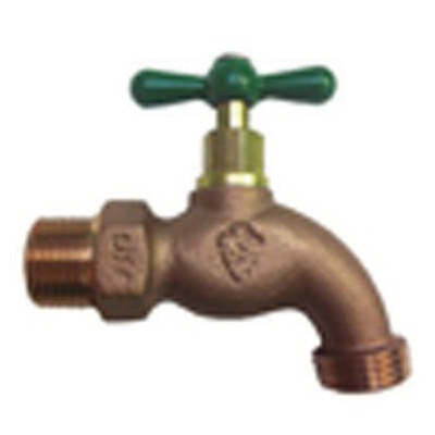 Arrowhead Brass 302LF Brass Standard Hose Bibb, 3/4 inch x 3/4 inch, MNPT x Hose Threaded