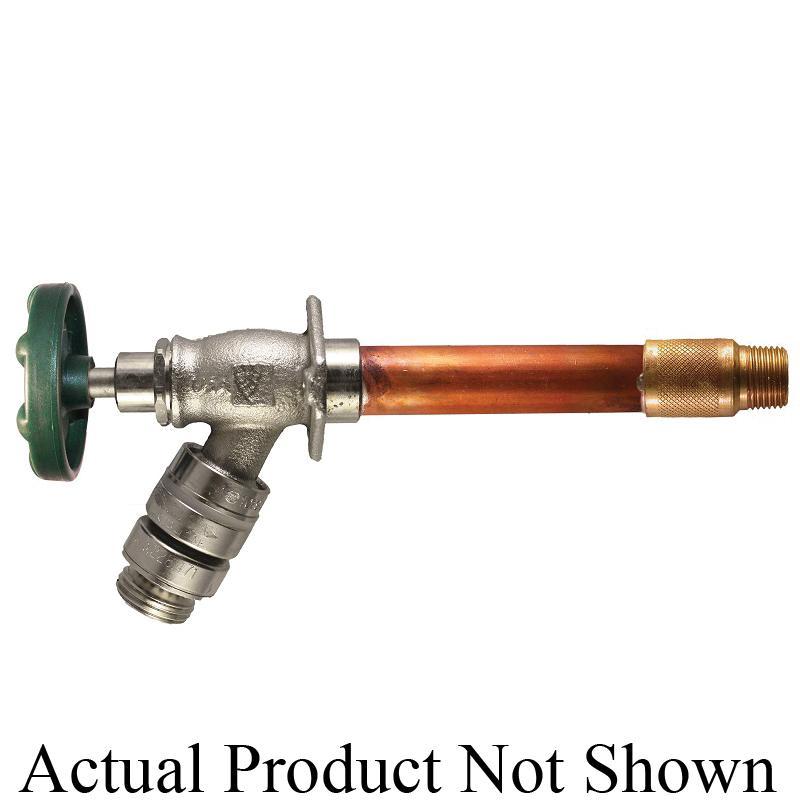 Arrowhead Brass Lead-Free Anti-Siphon Frost-Free Lawn Faucet with Backflow Preventer, 1/2 inch x 6 inch, Copper Sweat x MIP