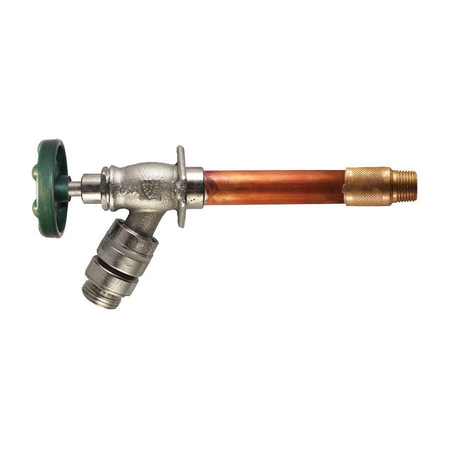 Arrowhead Brass Lead-Free Anti-Siphon Frost-Free Lawn Faucet with Backflow Preventer, 1/2 inch x 12 inch, Copper Sweat x MIP