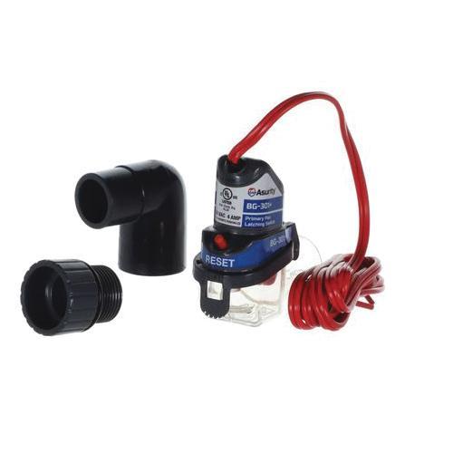 Asurity™ BG-301+ Latching Float Switch, For Use With: 3/4 in Port in Primary Drain Pan