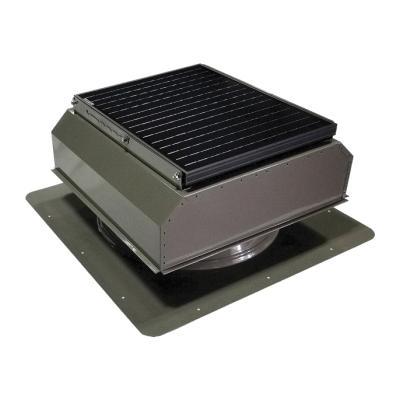 Attic Breeze GEN III SFA Series AB-3523A-GRY Self-Flashing Fan, 2850 sq-ft Net Free Ventilating Area, Zincalume Alloy