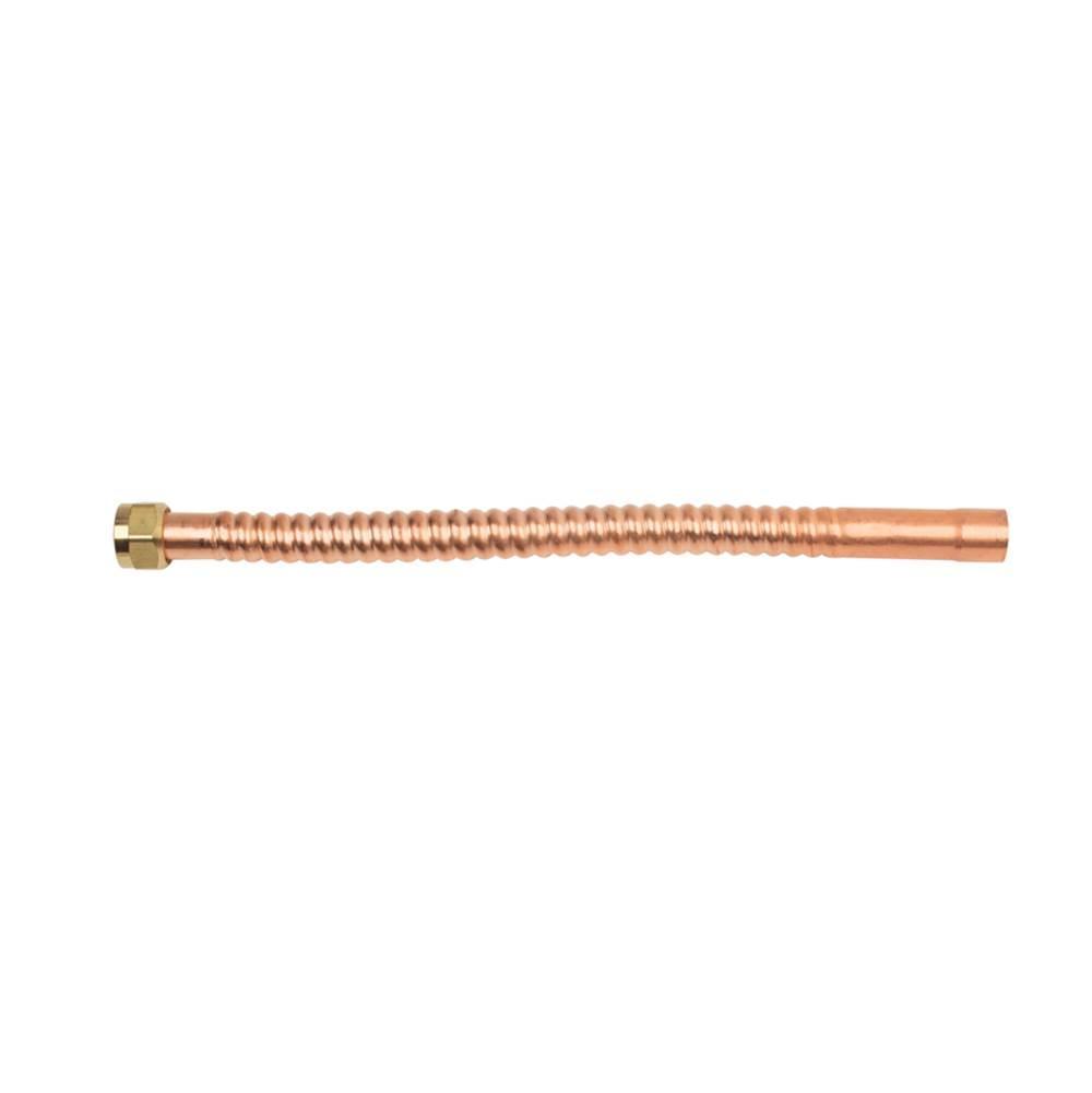 BrassCraft® Copper-Flex™ WB034-15N Corrugated Water Heater Connector, 3/4 x 3/4 in, FIP x Female/Male Sweat, 15 in L thumbnail 2