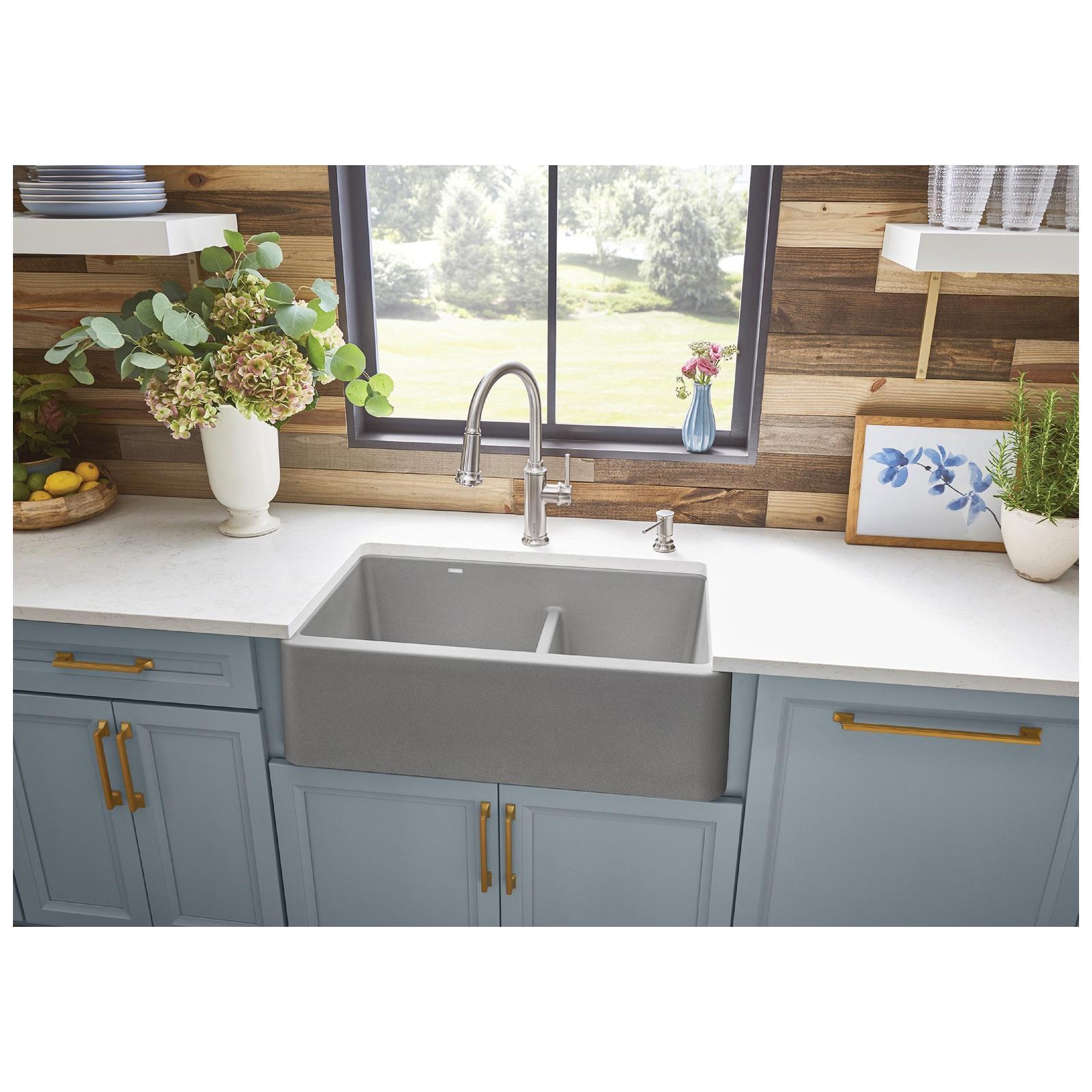 BLANCO IKON 402525 Kitchen Sink, Silgranit®, Coal Black, Import thumbnail 2