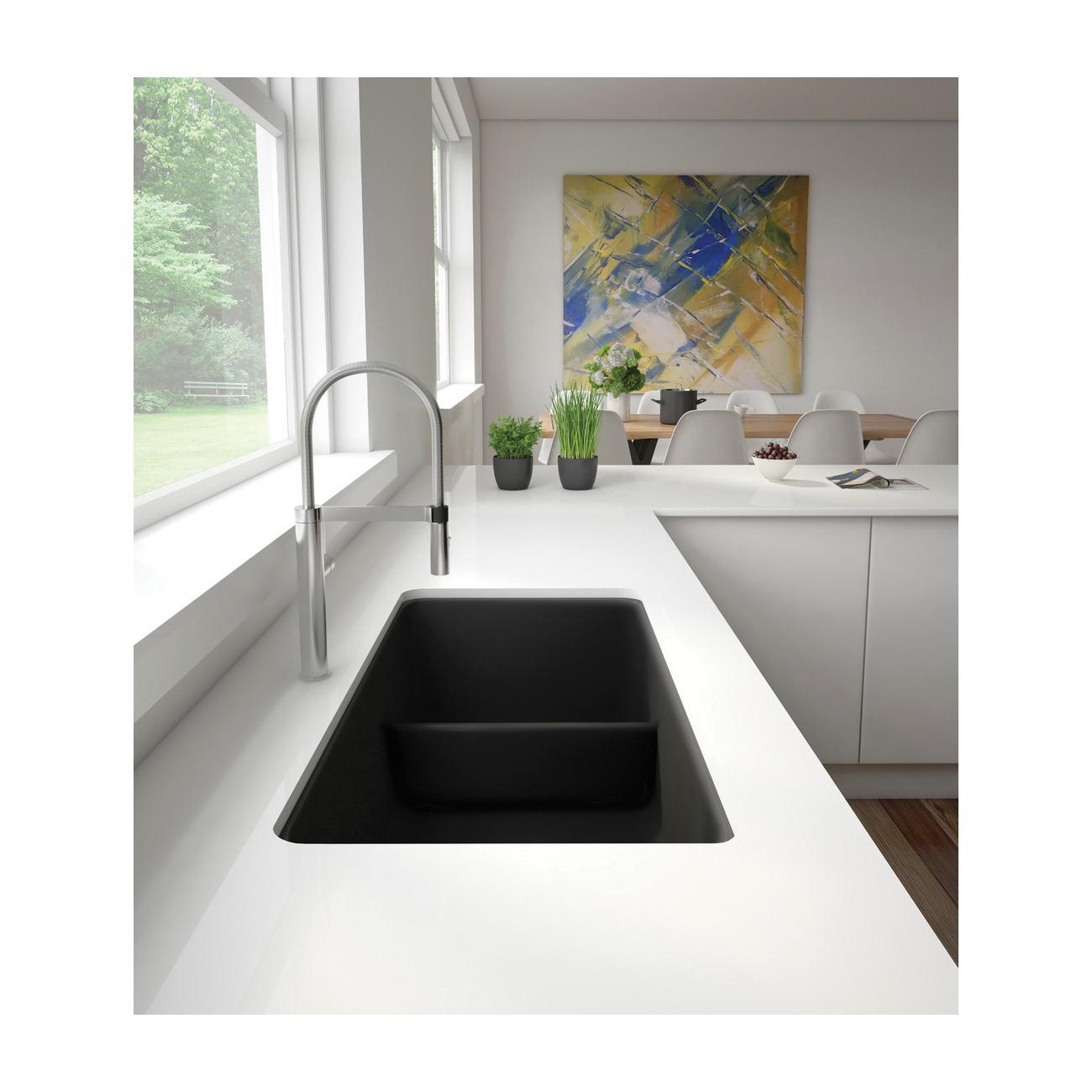 BLANCO PRECIS 442524 Kitchen Sink, Rectangular, SILGRANIT® Granite Composite, White, Import thumbnail 3