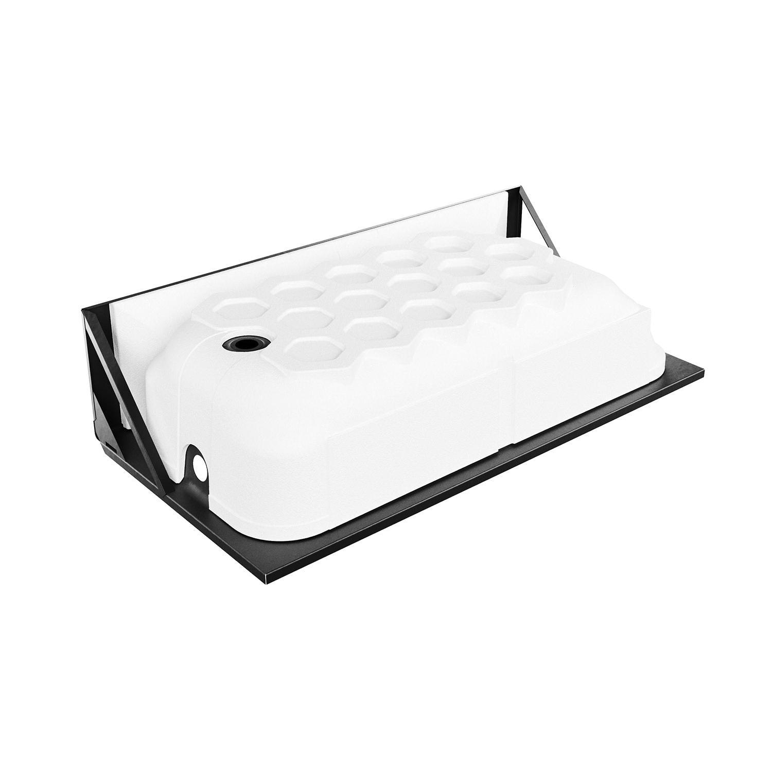 BOOTZ® MauiCast 011-3444-00 Bathtub, Soaking Bath Therapy, Rectangular, 60 in L, 30 in W, Right Hand Drain Location