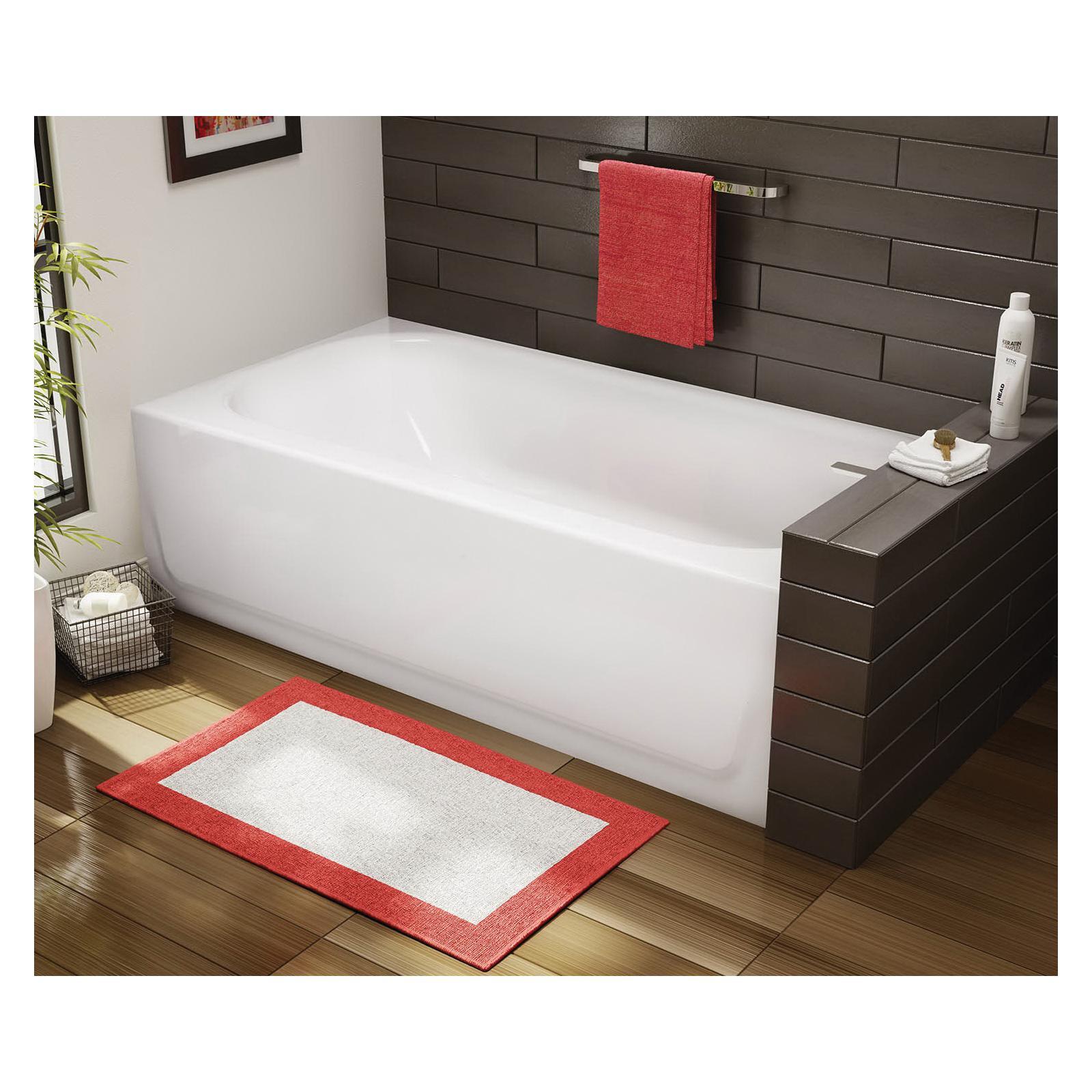 BOOTZ® MauiCast 011-3444-00 Bathtub, Soaking Bath Therapy, Rectangular, 60 in L, 30 in W, Right Hand Drain Location thumbnail 2