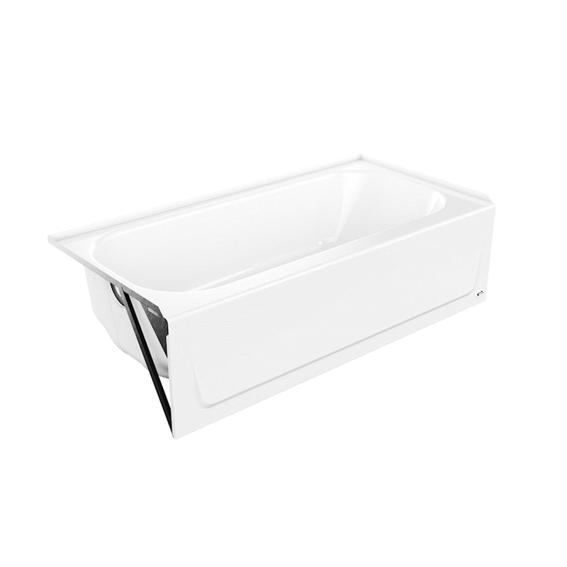 BOOTZ® MauiCast 011-3445-00 Bathtub, Rectangular, 60 in L, 30 in W, Left Drain Location, White thumbnail 3