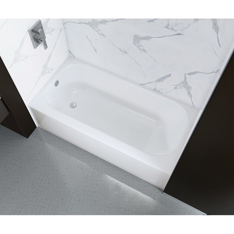 BOOTZ® MauiCast 011-3445-00 Bathtub, Rectangular, 60 in L, 30 in W, Left Drain Location, White thumbnail 4