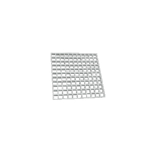 BRAMEC® 13834 Eggcrate Louver, 2 x 4 ft, Polystyrene, White