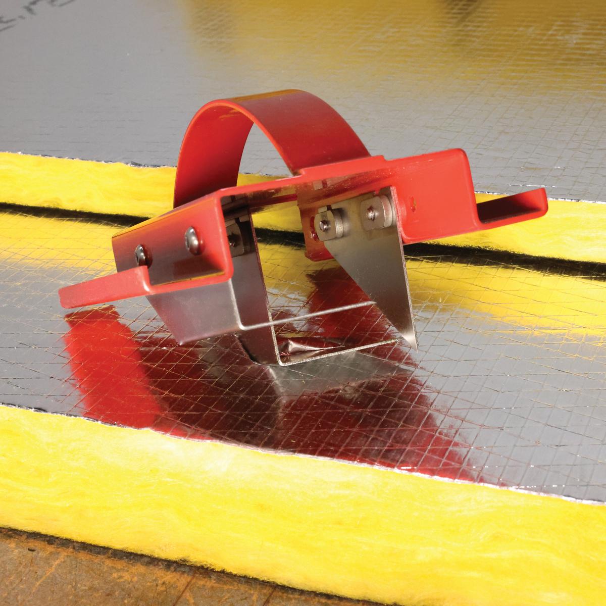 BRASS TRADITIONS DT15C Cut-Off Duct Board Cutting Tool, 1-1/2 in L Cut, Stainless Steel Blade
