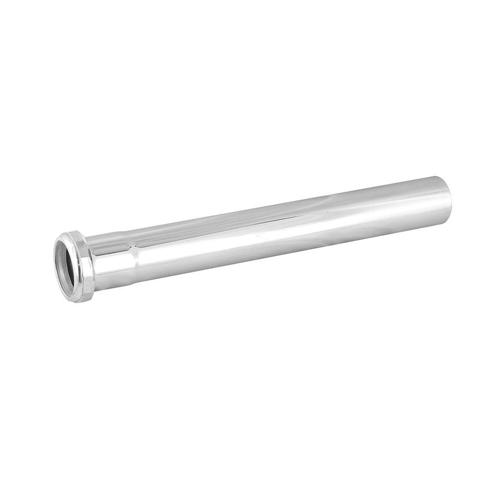Jameco 792-1 Brass Satin Chrome-Plated Slip-Joint Extension Tube, 1-1/2 inch x 6 inch
