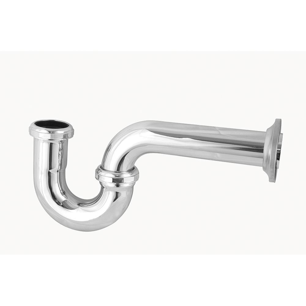 Watts 20 ga Budget P-Trap, 1-1/4 inch, Chrome Plated