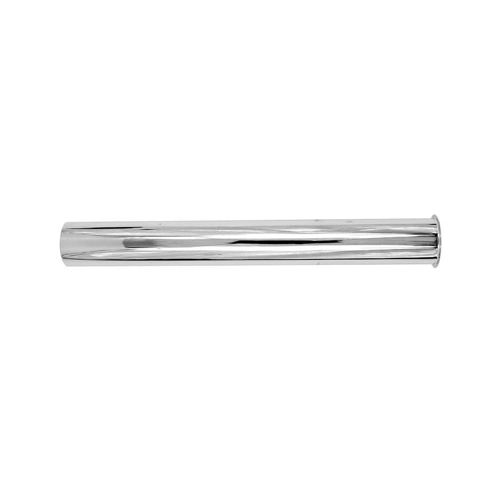 Dearborn® 22 ga Budget Brass Flanged Strainer Tailpiece, 1-1/2 inch x 12 inch, Chrome Plated