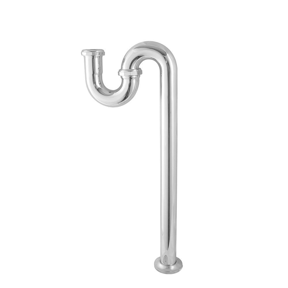 Harvey 2718-1 22 ga Budget Brass Tubular S-Trap Without Cleanout, 1-1/4 x 20 inch, Polished Chrome