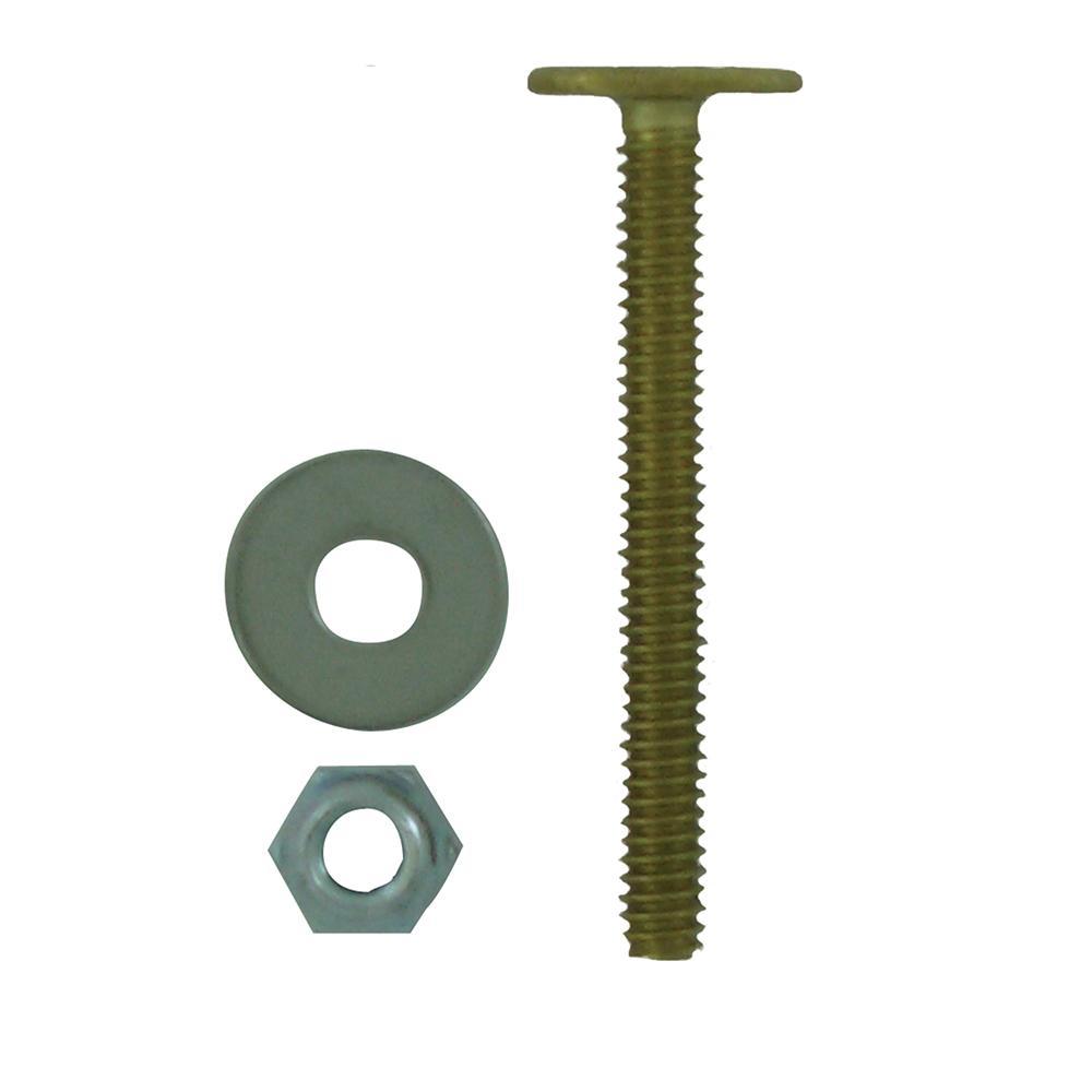 BRAXTON HARRIS CB52PR Closet Bolt Set, 5/16 x 2-1/4 in