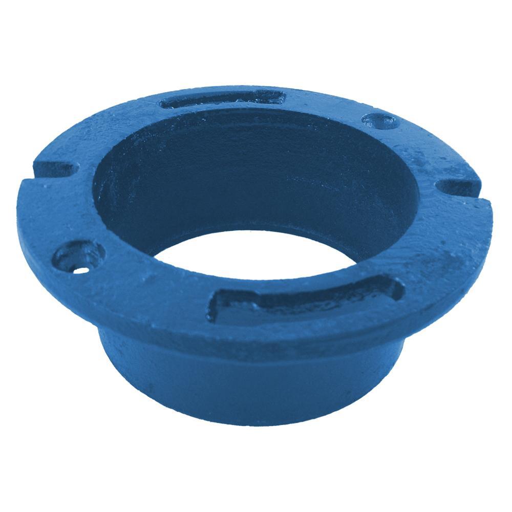BRAXTON HARRIS CF4-2C Closet Flange, 4 in Pipe, Iron, 2 in L