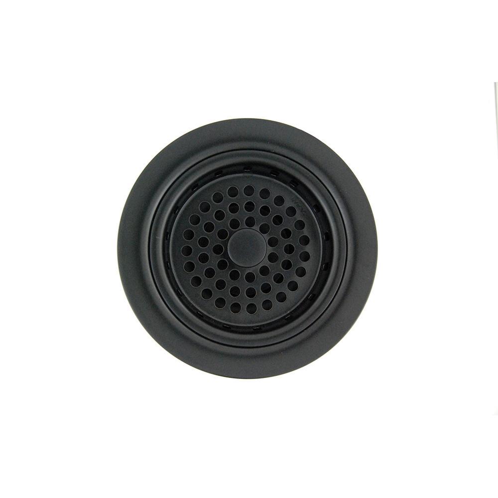 Company, Inc DBSM-FB Duo Basket Strainer With O-ring Stopper, Brass, Flat Black